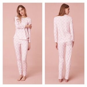 LoveShackFancy x Roller Rabbit Baby Bow Hearts Pajamas